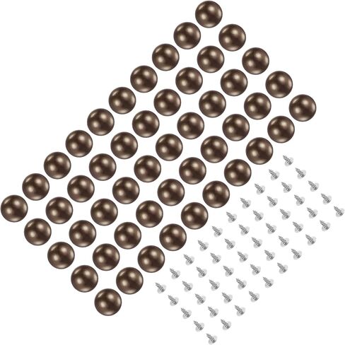 Kozelo 50 Set Pearl Rivet Studs Kit - [8mm x 5mm x 5mm] Pearl Rivets Faux Pearls Rivets Pink for DIY Decoration Crafts Use, ABS Material, Lattice Pattern in Saudi Arabia