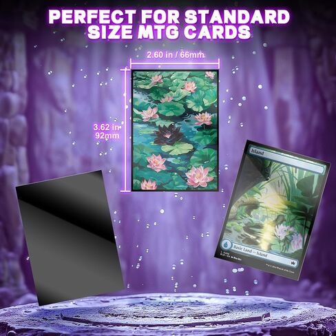MTG Card Sleeves 100CT (Flame Girl), Matte Art Card Sleeves, Matte Back & Clear Front, 66x92mm in Kuwait