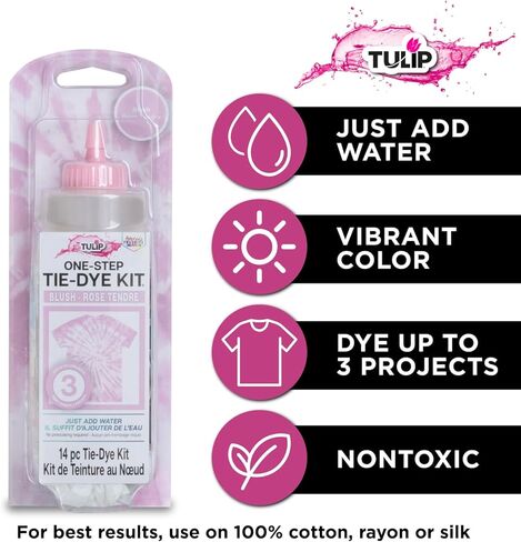 Tulip One-Step Tie-Dye Kit Tulip Fabric Dye Open Stock 21543 Fdy Opstk Red 3/36, As Detailed in Kuwait