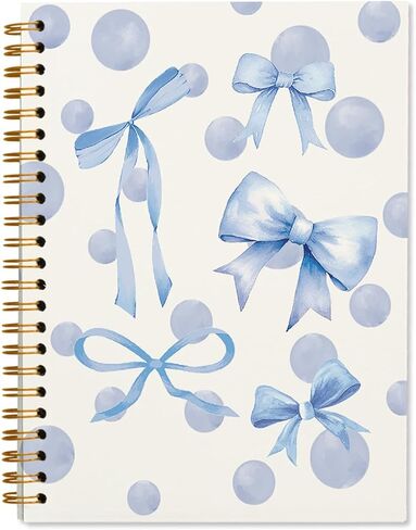 Coquette Pink Bow Notebook, Preppy Notebook, Girly Notebook, Pink Aesthetic Notebook, Pink Desk Accessories for Women, Preppy Office Supplies, Bow School Supplies 5.5x8.3 in Kuwait