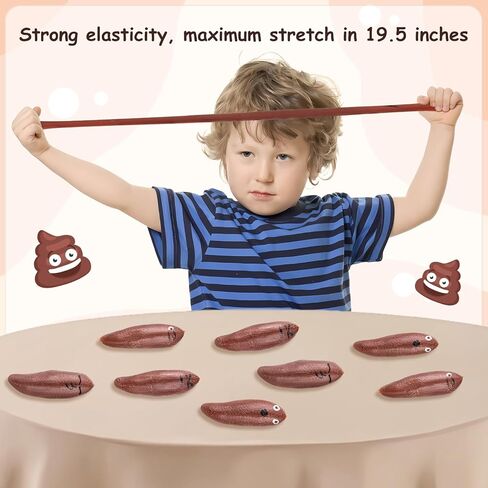 36 Pcs Halloween Funny Slingshot Finger Toys, Halloween Poop for Finger Slingshot, Rubber Flying Shooting Game Toy for Boy, Halloween Goodie Bag Fillers for Birthday Party, 4 Style Mixed Mixing in Kuwait