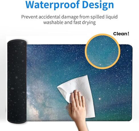 Nautical Jellyfish Gaming Mouse Pad,12x31.5in Non-Slip Rubber Beach Ocean Desk Mat,Large Extended Mousepad for Office Home Laptop,Mice Pads Gifts,Game Lover Deskmat Decor (Blue) in Saudi Arabia