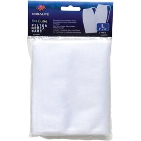 Coralife Large BioCube Filter Media Bags (2-Pack), 6" x 12