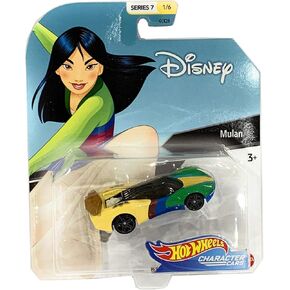 Hot Wheels Disnery Pixar Character Cars Series 7-1/64 Scale Mulan Vehicle(1/6)