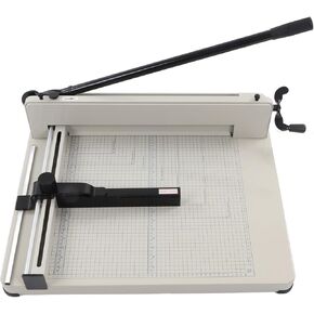 Paper Cutter,Paper Trimmer Accurate Cutting with Safety Guard, 15 Sheets Capacity, A3 Stack Paper Cutters Heavy Duty Metal Base for Cardstock Cardboard