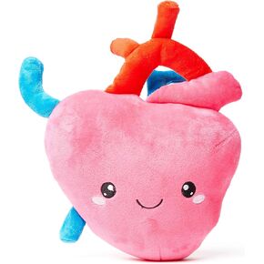 Nerdbugs Heart Plush - أنا الأبهر لأخبرك كم أحبك! - رائعتين ، لطيف ومضحك القلب الفخمة/ هدية تعليمية هدية/ هدية/ نوبة قلبية