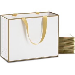 أكياس هدايا Yaceyace الوردي ، 20 ٪ 10.5 "x4.25" x8 "حقائب الهدايا متوسطة الحجم ، وأكياس الهدايا الوردية الوردية للفصح ، بوتيك ، زفاف ، حفلة ، عيد ميلاد ، عيد الأم