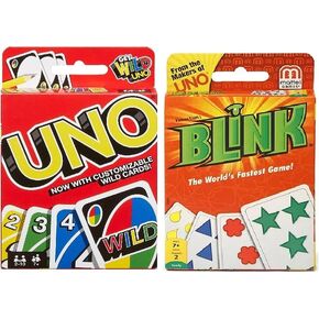 Mattel Uno و Blink Card Game ، Combo Pack of 2