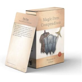 Dungeons and Dragons 5th edition regh of Cards-Magic Item Compendium: Weapons and Armors 50 Gards-Games للبالغين والكتب-الكتب-المتوافقة مع إكسسوارات الألعاب مع D&D 5E