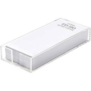 Santa Barbara Design Studio Michel & Co. Acrylic Holder and Notepad Set, 4.3 x 10-Inch, After Coffee