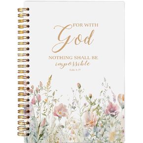 Philippians 4:13 المجلات المسيحية دفاتر للنساء ، يمكنني أن أفعل كل شيء من خلال مجلة المسيح للكتاب المقدس ، مجلة الصلاة للمرأة ، ملاحظات الكنيسة دفتر ، غلاف دفتر حلزوني 5.5x8.3 بوصة