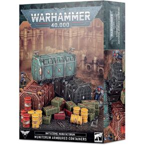 Games Workshop - Warhammer 40,000 - Battlezone: Manufactorum - Munitorum Armoured Containers, Black
