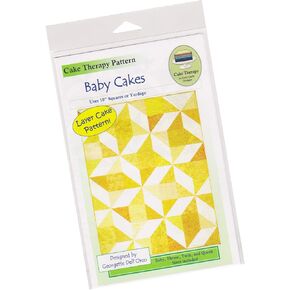 Cozy Quilt Designs 'Cake Therapy' Pattern for 10" Quilting Squares - Baby Cakes (Includes Instructions for Four Project Sizes)