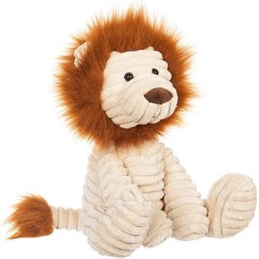 ألعاب Lamb Apricot Plush Corduroy Lion محشوة بالحيوان الناعم المحبوب مثاليًا للطفل (Corduroy Lion 8.5 بوصة)