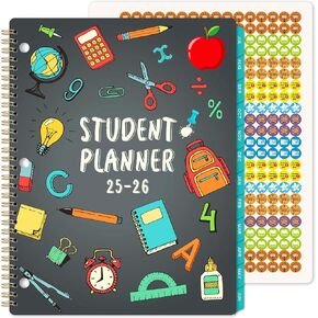 Student Planner 2025-2026 - Monthly and Weekly School Planner 2025-2026, July 2025- June 2026, 9" x 11", Note Pages & Back Pocket
