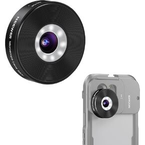 NEEWER HD 60mm Telephoto Lens Only for 17mm Thread Backplate, 2X Magnification Compatible with SmallRig NEEWER iPhone Samsung Phone Cage Case with 17mm Lens Adapter, Compatible with Sandmarc, LS-41
