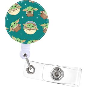 Jupswan Badge Reels Holder Retractable with ID Clip for Nurse Name Tag Card Cute Funny Fun Anime Cartoon Pattern Nursing Doctor Teacher Student Medical Work Office Alligator Clip ZJK220
