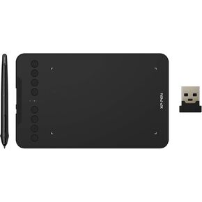 XPPen Deco 03 Wireless 2.4G Digital Graphics Drawing Tablet Drawing Pen Tablet with Battery-Free Passive Stylus and 6 Shortcut Keys (8192 Levels Pressure) 10x6 Inches