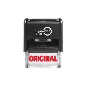 بصمة 360 AS-IMP1011-حجم الانطباع الأصلي والثقيل الجودة التجاهية ، الحبر الأحمر ، 9/16 "× 1-1/2" ، محفور بالليزر من أجل بصمات نظيفة ودقيقة