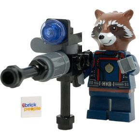 Lego Marvel Superheroes: Rocket Raccoon minifigure مع Blaster