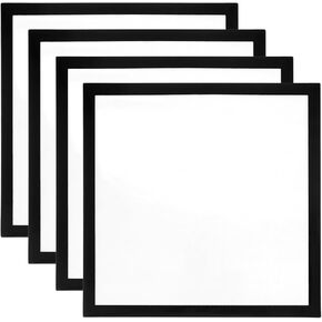 إطارات فن الماس Patikil ، 4 PCS 11 "× 11" بوصة إطارات فن الماس المغناطيسية ذاتية الماس مناسبة لـ 10 "× 10" إطارات اللوحة اللوحة للنافذة الجدارية ، الأسود