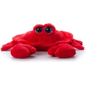 The Petting Zoo Crab Stuffed Animal, Gifts for Kids, Bright Eye Ocean Animals, Red Crab Plush Toy 9 inches