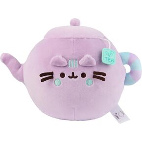 مطبخ Gund Pusheen: Teapot Squisheen Plush ، لعبة Squishy Toy محشو بالأعمار 8 وما فوق ، Purple ، 6 "