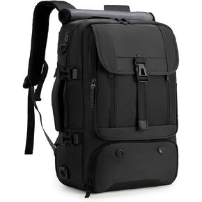 Travel Laptop Backpack Carry on Backpack, Large Luggage Bag Backpacks Suitcase for Men Women, Business Weekender Shoulder Bag Personal Item Travel Bag Casual Daypack Fit 15.6 inch Laptop, Black