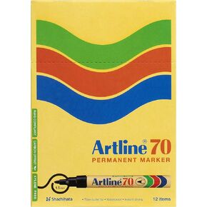 Artline 70 Marker Dream Marker Free Bullet Tip 1.5mm Line Black Ref A701 [Pack of 12]