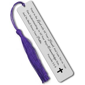 Christian Gifts for Book Lovers Inspirational Bookmark for Women Men Bible Verse Bookmark Book Lovers Bookworm Reading Lovers Religious Scripture Gifts Book Marker Baptism Faith Gifts