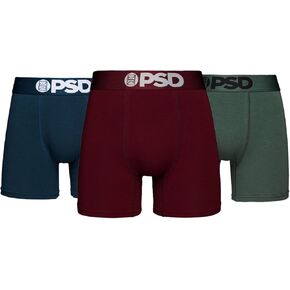 PSD Men's Spliced Roses 3-Pack Boxer Briefs, Multi, M