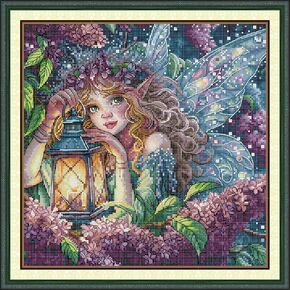 Threadhaven Cross-Stitch Kit 14CT Aida Counted Embroidery Complete Set with Fabric, Threads, Needles & Chart-Premium Beautiful Girls Design for Adults & Beginners- Knowledge is Power. 14.1''×14.1''