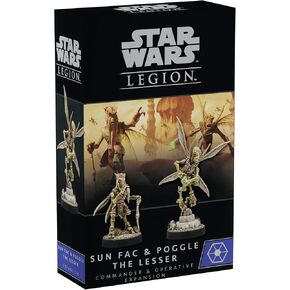 Star Wars: Legion Sun Fac & Poogle The Lesser Operative & Commander Expansion - Tabletop Miniatures Strategy Game for Kids & Adults, Ages 14+, 2 Players, 3 Hour Playtime, Made