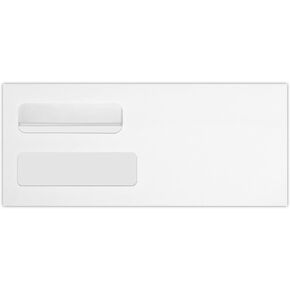 Luxpaper Quality Park #10 Business Double Window Marives | 4 1/8 "x 9 1/2" | أبيض | 24 رطل. نص | 500 كمي