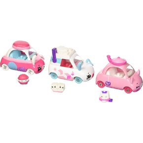 Shopkins Cutie Car S3 3 Pack-Asst 3 Childrens Toy