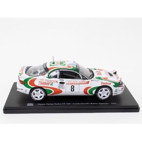 OPO 10 - 1/24 Scale Model Car متوافق مع Toyota Celica Turbo St 185 - Auriol -Occelli - Rally Sanremo 1994 - WRC505