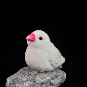 محاكاة لعبة Munia Plush Plush المحاكاة ذات اللون الأبيض الناعم ، والحيوانات ذات اللون الأبيض الناعم المليء بالحيوانات ، والطيور ، والطيور ، والألعاب ، وهدية ديكور الأطفال ، .......