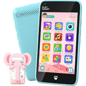 هاتف Kids Toys الذكي ، 3.97 "شاشة تعمل باللمس ، الهاتف الذكي للأطفال ، هدايا عيد ميلاد للفتيات 3 4 5 6 7 8 9 10 سنوات ، تعلّم الألعاب الخلوية مع الكاميرا الأمامية والألعاب