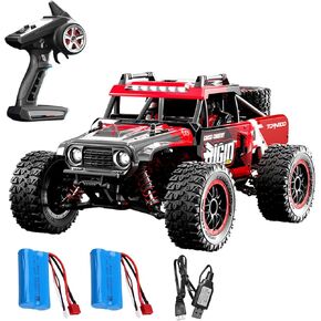 4WD RC Truck, C8805 High-Speed 1/14 Hobby RC Truck for Adults, High Speed 30MPH Remote Control 4X4 Car, All Terrain Rock Crawler Truck for Adults 4X4 Off-Road Racing Car with 2 Batteries