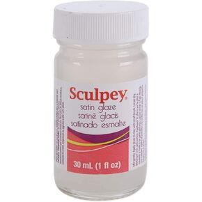 Polyform Sculpey Glaze ، 1 أونصة ، ساتان (3 عبوات)