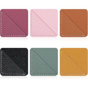 6 PCS Leather Corner Marken ، علامات كتب مربعة علامات خمر جلدية ، علامات كتاب علامات كتاب لطيف لعشاق الكتب النساء
