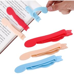 6 PCS SILICONE SILICONE AMILICATION LOCKMAMT ، مرجعية مقطع لقراءة النساء الرجال عشاق كتاب لطيف فريدة من نوعها علامات كتاب كتاب إكسسوارات كتاب علامة كتاب حارس القراءة (الوردي ، الأحمر ، الأزرق)