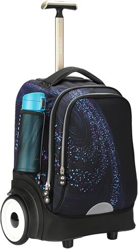 UNIKER Rolling Bag with Wheels, 40L Water Resistant Wheeled Laptop Backpack, Silent Wheel Travel Backpack for Women Men,T5- Spacewalk in Kuwait
