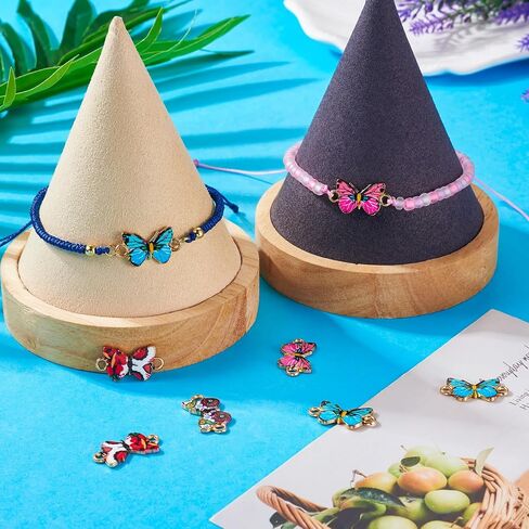 Beadthoven Enamel Charms for Jewelry Making, Light Gold Plating Alloy Assorted Enamel Pendants Charms for Necklace Bracelet Earrings DIY Supplies in Saudi Arabia