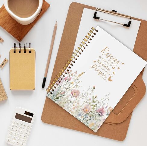 Philippians 4:13 Christian Notebook Journals for Women, I Can Do All Things Through Christ Bible Journal, Prayer Journal for Woman, Church Notes Notebook, Hardcover Spiral Notebook 5.5x8.3 Inch in Kuwait