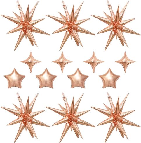 14pcs بالونات Black Red Star ، والبالون النجمة المختلطة ، والبالونات 22 بوصة للانفجار مع البالون على شكل نجوم 10 بوصات ، لتخرج عيد ميلاد Casino Casino New Year Party Decords in Kuwait