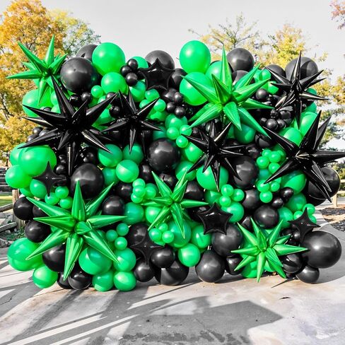 14pcs بالونات Black Red Star ، والبالون النجمة المختلطة ، والبالونات 22 بوصة للانفجار مع البالون على شكل نجوم 10 بوصات ، لتخرج عيد ميلاد Casino Casino New Year Party Decords in Kuwait