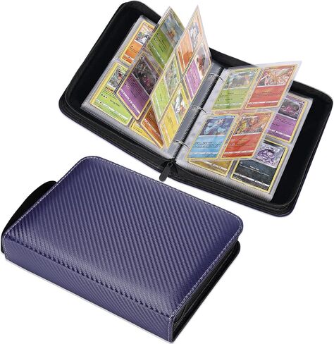 400 Pockets Trading Card Binder, Card Binder for Baseball Card/Football Card/Trading Card, Card Binder with Card Sleeves,Trading Card Holder for Protect and Prevent Your Precious Card Loss or Damage in Saudi Arabia
