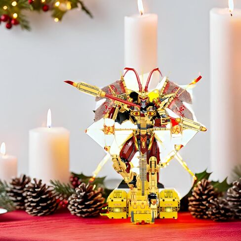 Monkey King Mecha Robot, 2024 New Monkey King Fashions Building Blocks Kit with Jingu Bang and Stand,Golden Tall with Monkey King Block Kit Collectible Display Model for Ages 14+ (1776 PCS) in Saudi Arabia