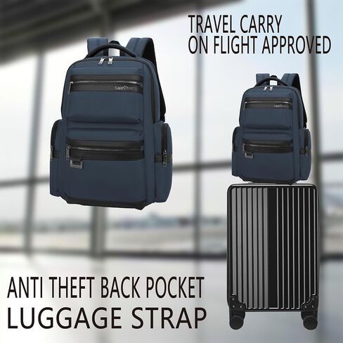 Laptop Backpack for Men,Laptop Backpack Casual Business Bag Large Capacity Business Travel Multifunctional Computer Bag ，work bookback for men,carry on backpack,Clean with one wipe. in Kuwait